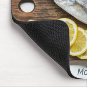 名前をカスタムするフィッシュドラド マウスパッド (コーナー)