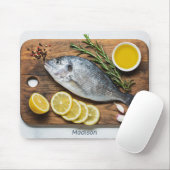 名前をカスタムするフィッシュドラド マウスパッド (マウス)