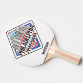 名前をカスタムするフィラデルフィア 卓球ラケット (横)