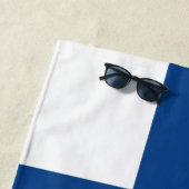 名前をカスタムするフィンランド国旗ビーチタオル ビーチタオル (インサイチュ)