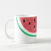 名前をカスタムするフェイクグリッター コーヒーマグカップ (左)