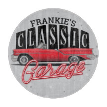 名前をカスタムするフェイクネオン1950のクラシック車庫