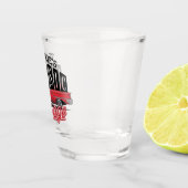 名前をカスタムするフェイクネオン1950のクラシック車庫 ショットグラス (右)