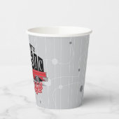 名前をカスタムするフェイクネオン1950のクラシック車庫 紙コップ (左)