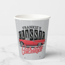 名前をカスタムするフェイクネオン1950のクラシック車庫