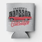 名前をカスタムするフェイクネオン1950のクラシック車庫 缶クーラー (正面)