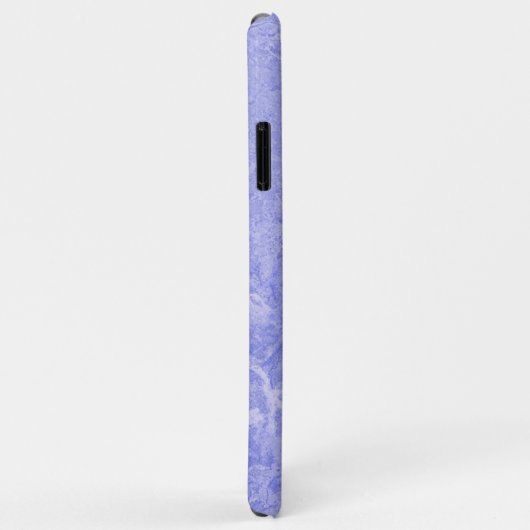 名前をカスタムするフェイクブルー大理石の電話ケース Case-Mate iPhoneケース (裏面/右)