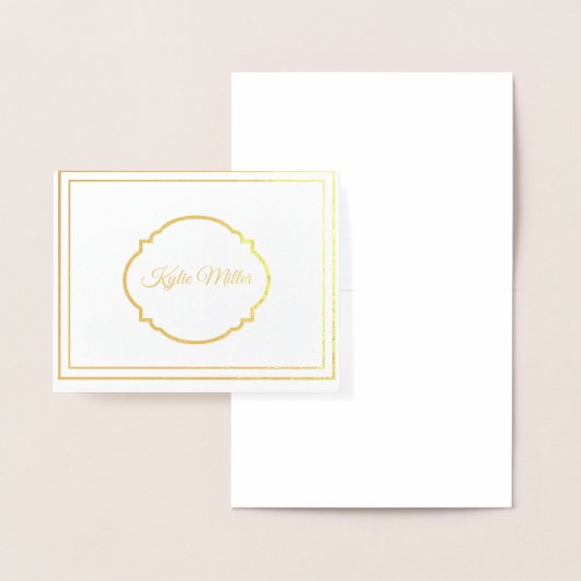 名前をカスタムするフォイルノートカード 箔カード (ディスプレー)