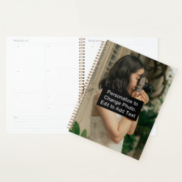 名前をカスタムするフォトアートワークスクールオフィスソフトカバー プランナー手帳