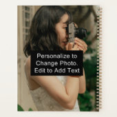 名前をカスタムするフォトアートワークスクールオフィスソフトカバー プランナー手帳 (裏面)