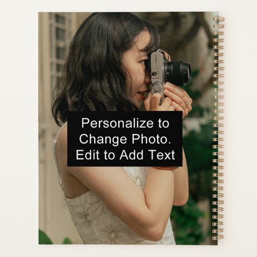 名前をカスタムするフォトアートワークスクールオフィスソフトカバー プランナー手帳 (裏面)