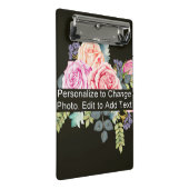 名前をカスタムするフォトアートワークスクールオフィスホーム ミニクリップボード (アングル)