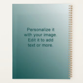 名前をカスタムするフォトアートワークスクールオフィス懸命カバー プランナー手帳 (裏面)
