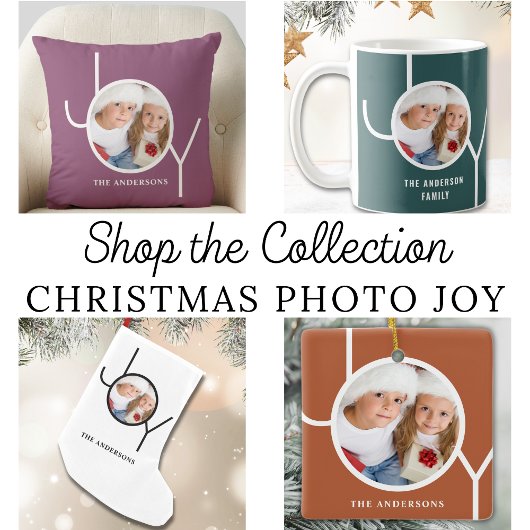 名前をカスタムするフォトホワイトクリスマス セラミックオーナメント