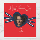 名前をカスタムするフォトワインボトルセットワインラベル ワインラベル (シングルラベル)