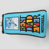 名前をカスタムするフォト最高のパパEVER ゴルフヘッドカバー (正面)