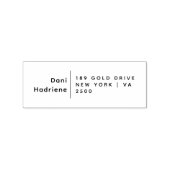 名前をカスタムするフォーマル差出人住所ゴム ラバースタンプ (インプリント)