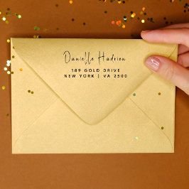 名前をカスタムするフォーマル差出人住所ゴム ラバースタンプ