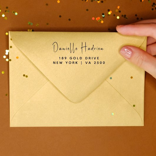 名前をカスタムするフォーマル差出人住所ゴム ラバースタンプ