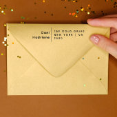 名前をカスタムするフォーマル差出人住所ゴム ラバースタンプ