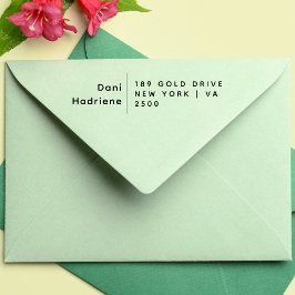 名前をカスタムするフォーマル差出人住所ゴム ラバースタンプ