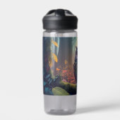 名前をカスタムするフクロウ林 ウォーターボトル (正面)