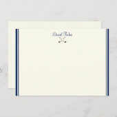 名前をカスタムするフラットノートカード ノートカード (正面/裏面)