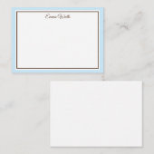 名前をカスタムするフラットノートカード ノートカード (正面/裏面)