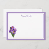 名前をカスタムするフラットノートカード ノートカード (正面/裏面)