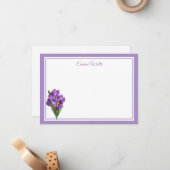 名前をカスタムするフラットノートカード ノートカード (正面/裏面インサイチュ)