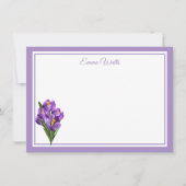 名前をカスタムするフラットノートカード ノートカード (正面)