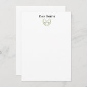 名前をカスタムするフラットノートカード ノートカード (正面/裏面)