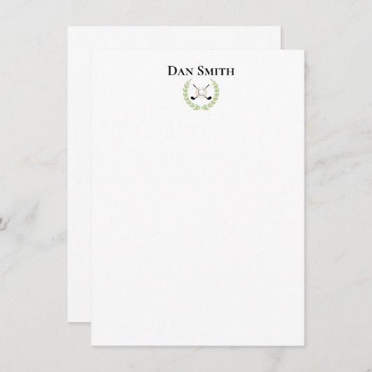 名前をカスタムするフラットノートカード ノートカード (正面/裏面)