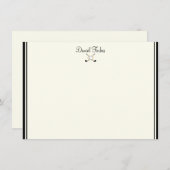 名前をカスタムするフラットノートカード ノートカード (正面/裏面)