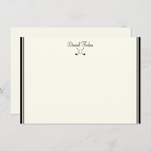 名前をカスタムするフラットノートカード ノートカード (正面/裏面)