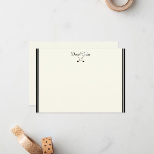 名前をカスタムするフラットノートカード ノートカード (正面/裏面インサイチュ)