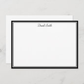 名前をカスタムするフラットノートカード ノートカード (正面/裏面)