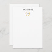 名前をカスタムするフラットノートカード ノートカード (正面/裏面)