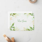 名前をカスタムするフラットノートカード ノートカード (正面/裏面インサイチュ)