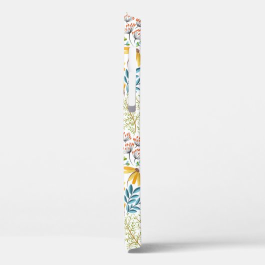 名前をカスタムするフラワーイラストレーションの電話ケース Case-Mate iPhoneケース (裏面 / 左)