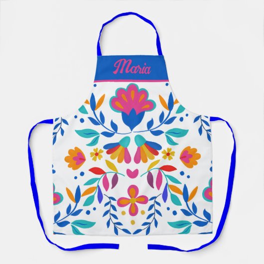 名前をカスタムするフリダカルロインスパイアデザインエプロン エプロン (正面)