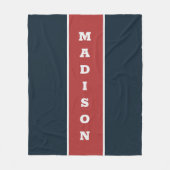 名前をカスタムするフリースブランケット フリースブランケット (正面)