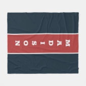 名前をカスタムするフリースブランケット フリースブランケット (正面(横))