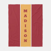 名前をカスタムするフリースブランケット フリースブランケット (正面)