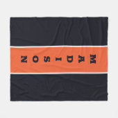 名前をカスタムするフリースブランケット フリースブランケット (正面(横))