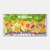 名前をカスタムするフルーツ&サラダ デスクマット (正面)