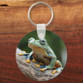 名前をカスタムするフロッグキーチェーン キーホルダー (正面)