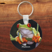 名前をカスタムするフロッグキーチェーン キーホルダー (正面)