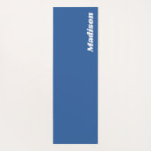 名前をカスタムするフローラオランダタイルパターン ヨガマット (裏面)