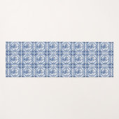 名前をカスタムするフローラオランダタイルパターン ヨガマット (正面(横))